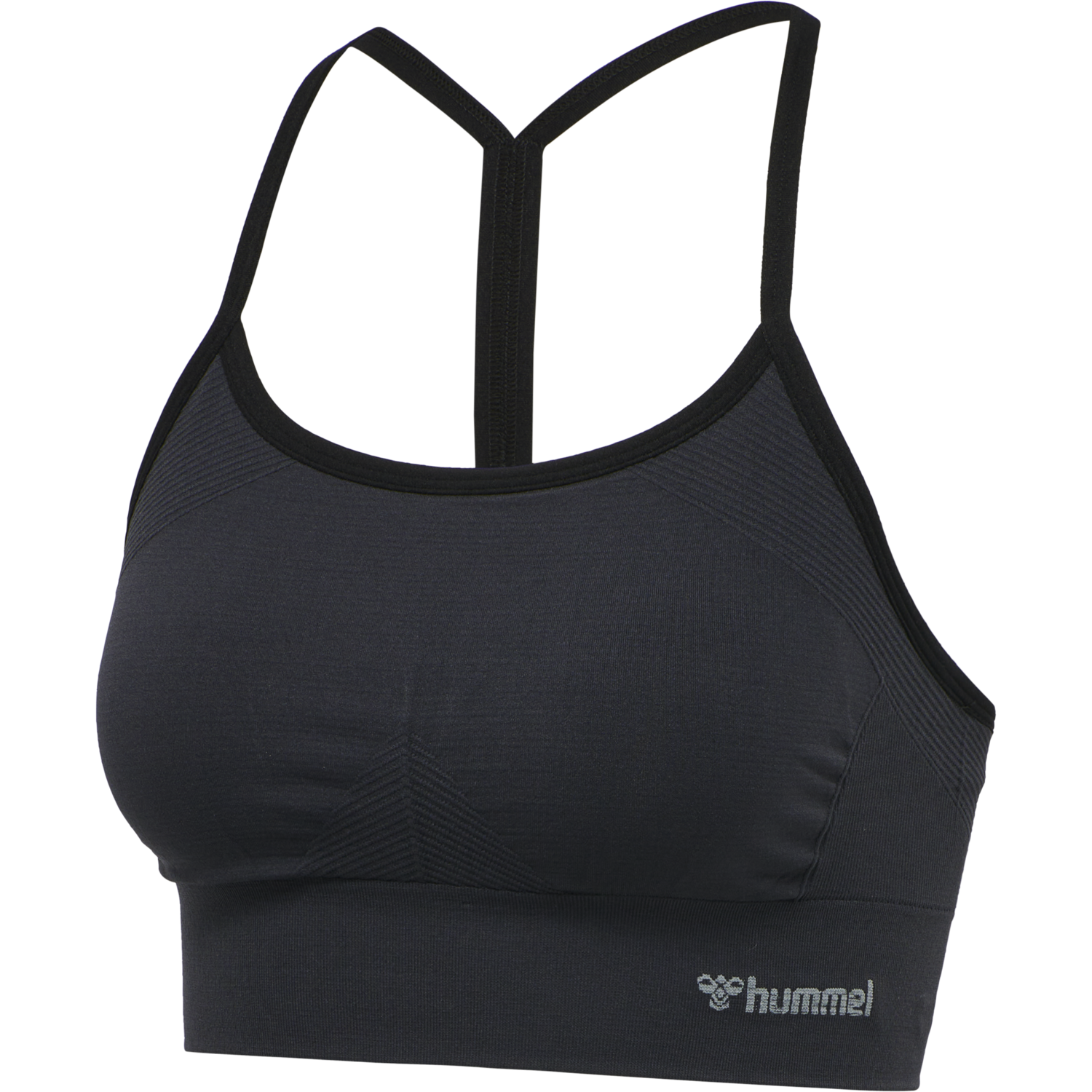hmlTIFFY SEAMLESS SPORTS TOP, BLACK, packshot