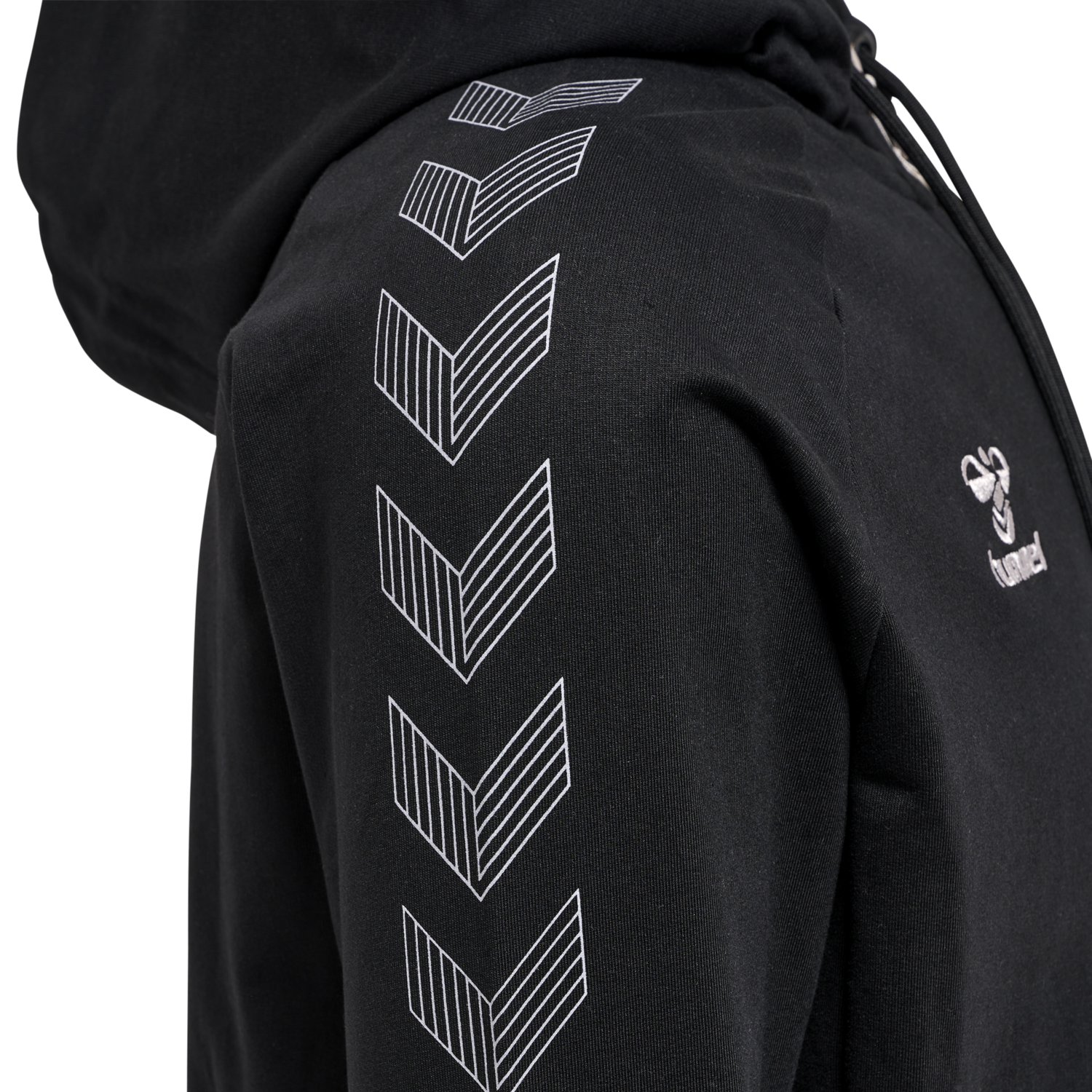 hmlMOVE GRID COTTON ZIP HOODIE, BLACK, packshot