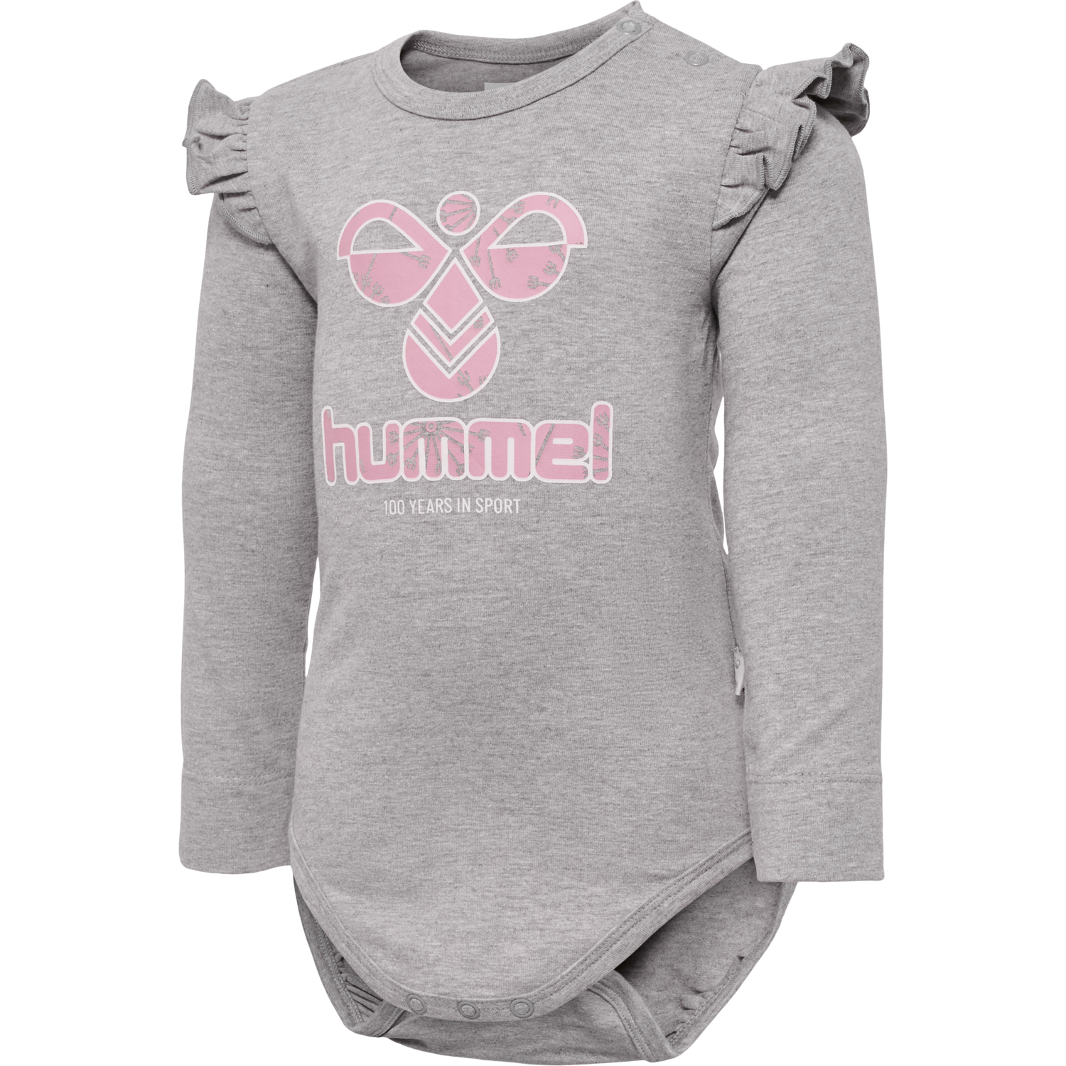 hmlDANA BODY L/S, GREY MELANGE, packshot