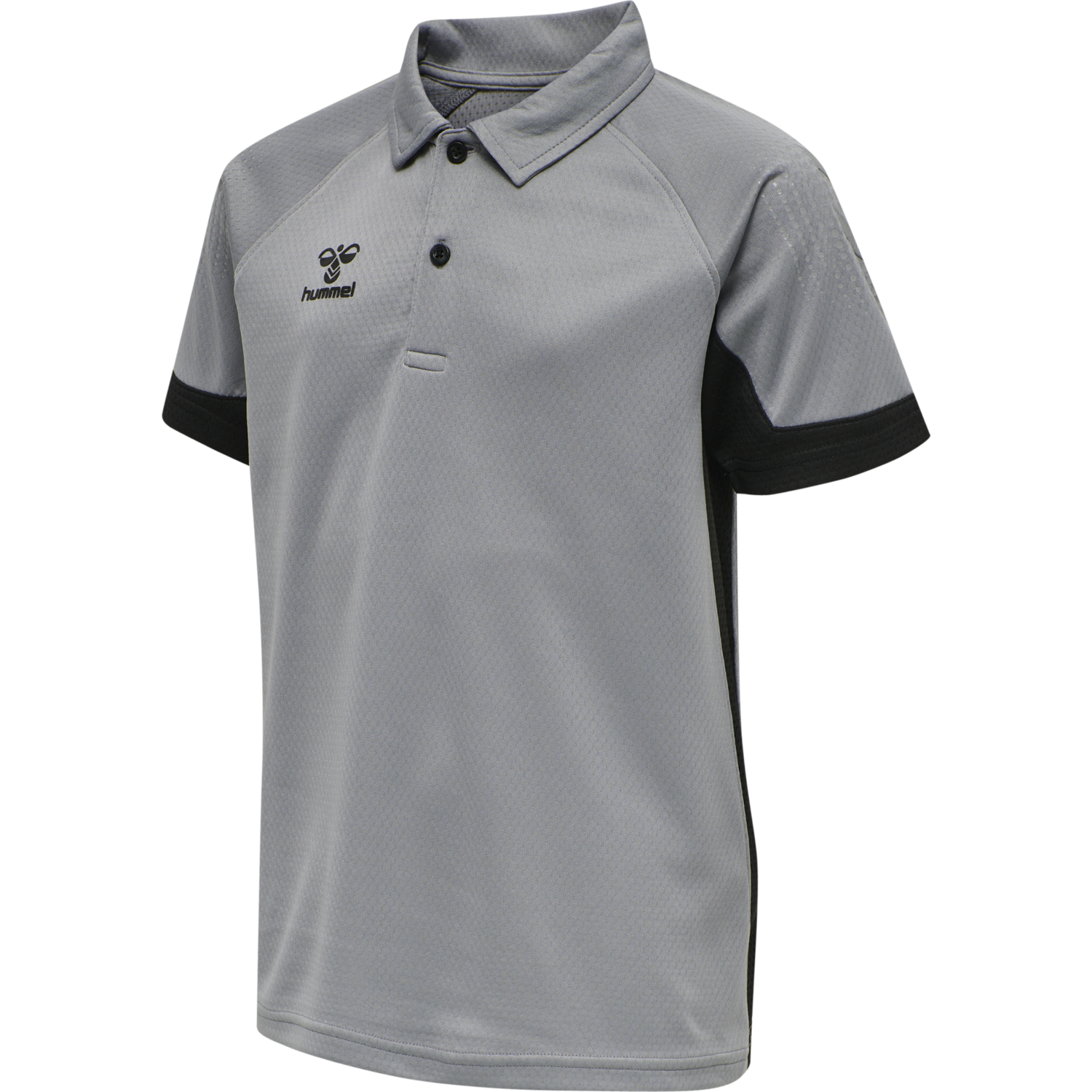 hmlLEAD FUNCTIONAL KIDS POLO, GREY MELANGE, packshot