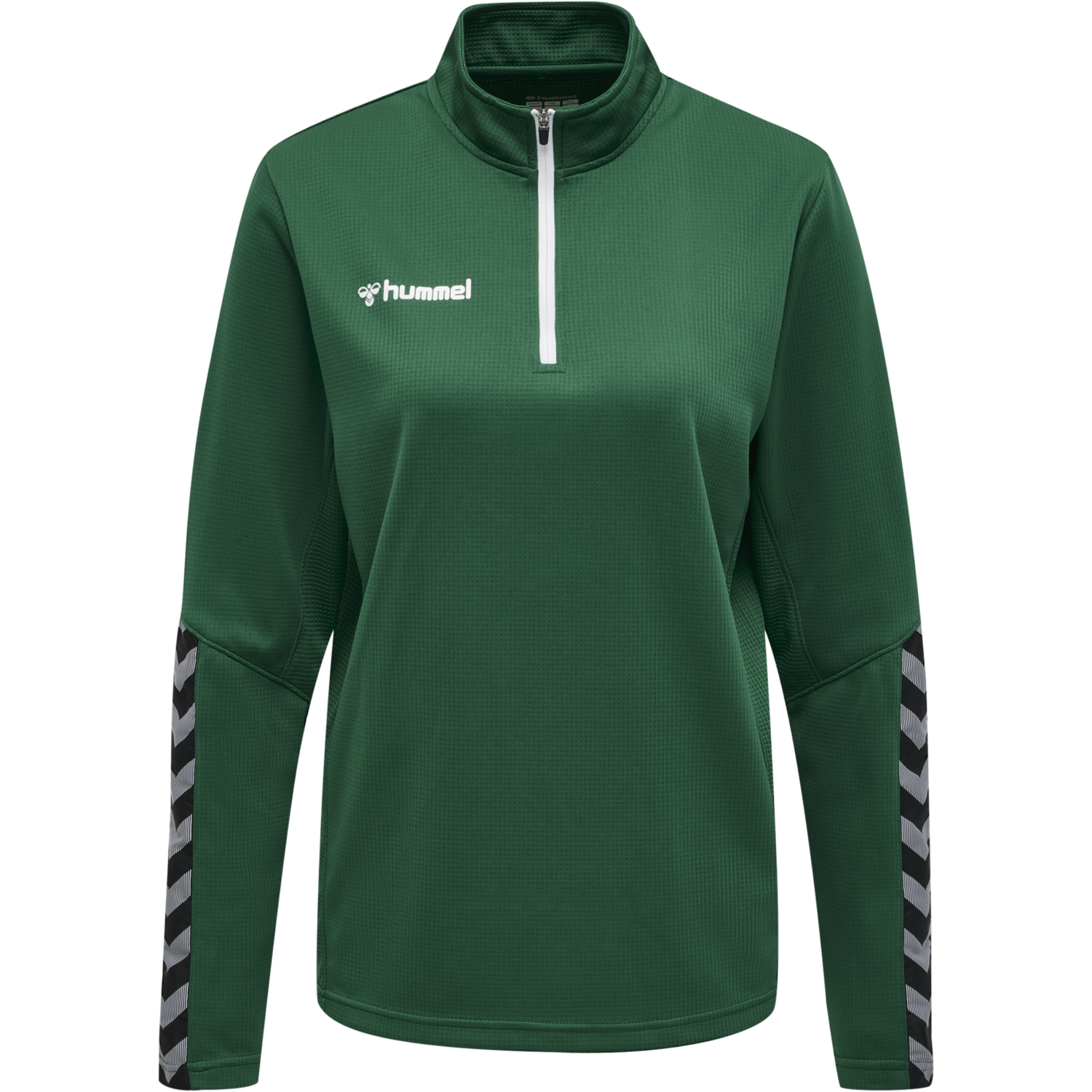 hmlAUTHENTIC HALF ZIP SWEATSHIRT WO, EVERGREEN, packshot