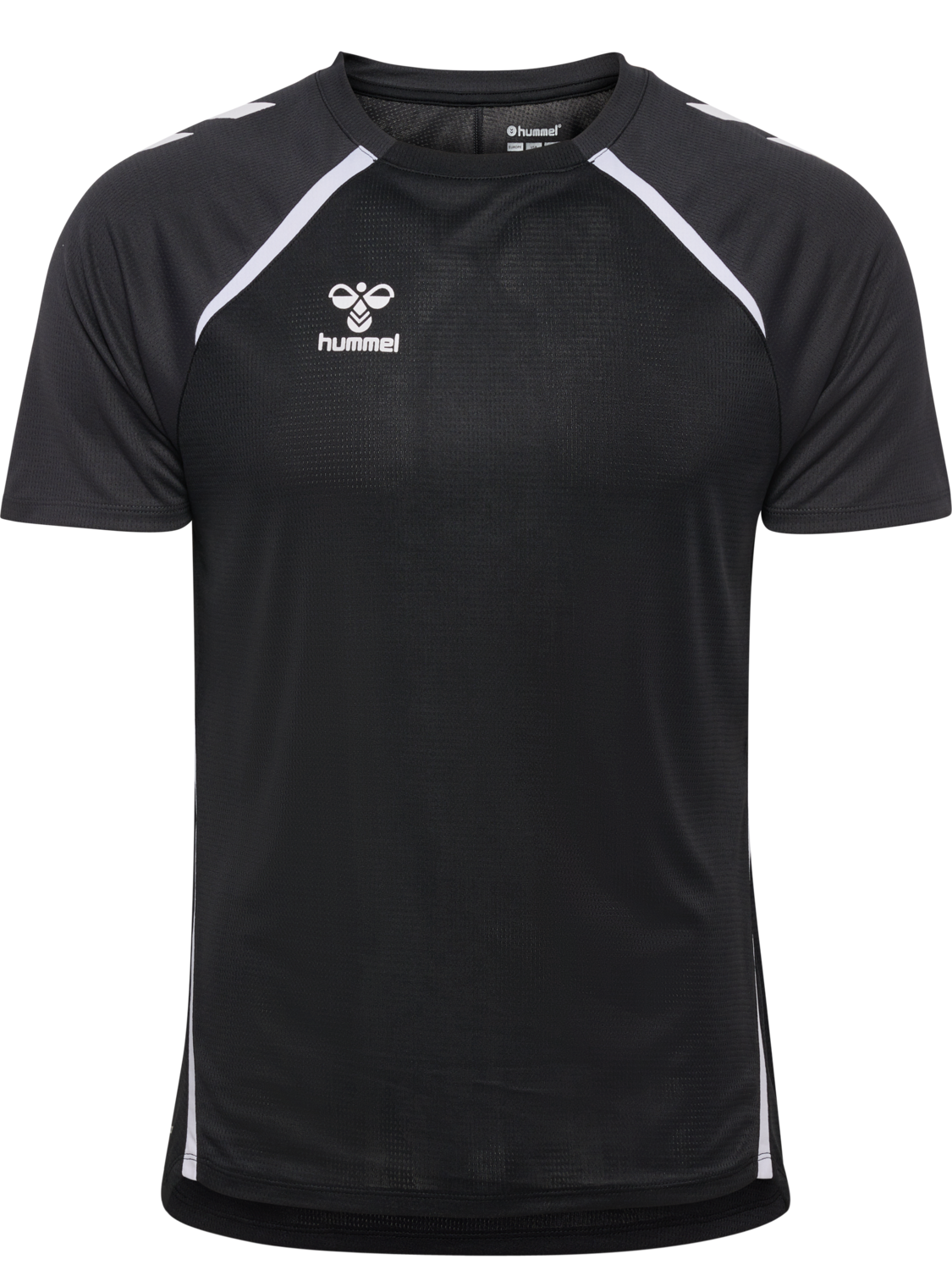 hmlLEAD 2.0 JERSEY S/S, BLACK/ASPHALT, packshot