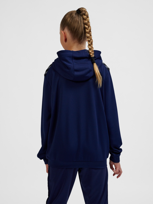 hmlAUTHENTIC PL HOODIE KIDS, MARINE, model