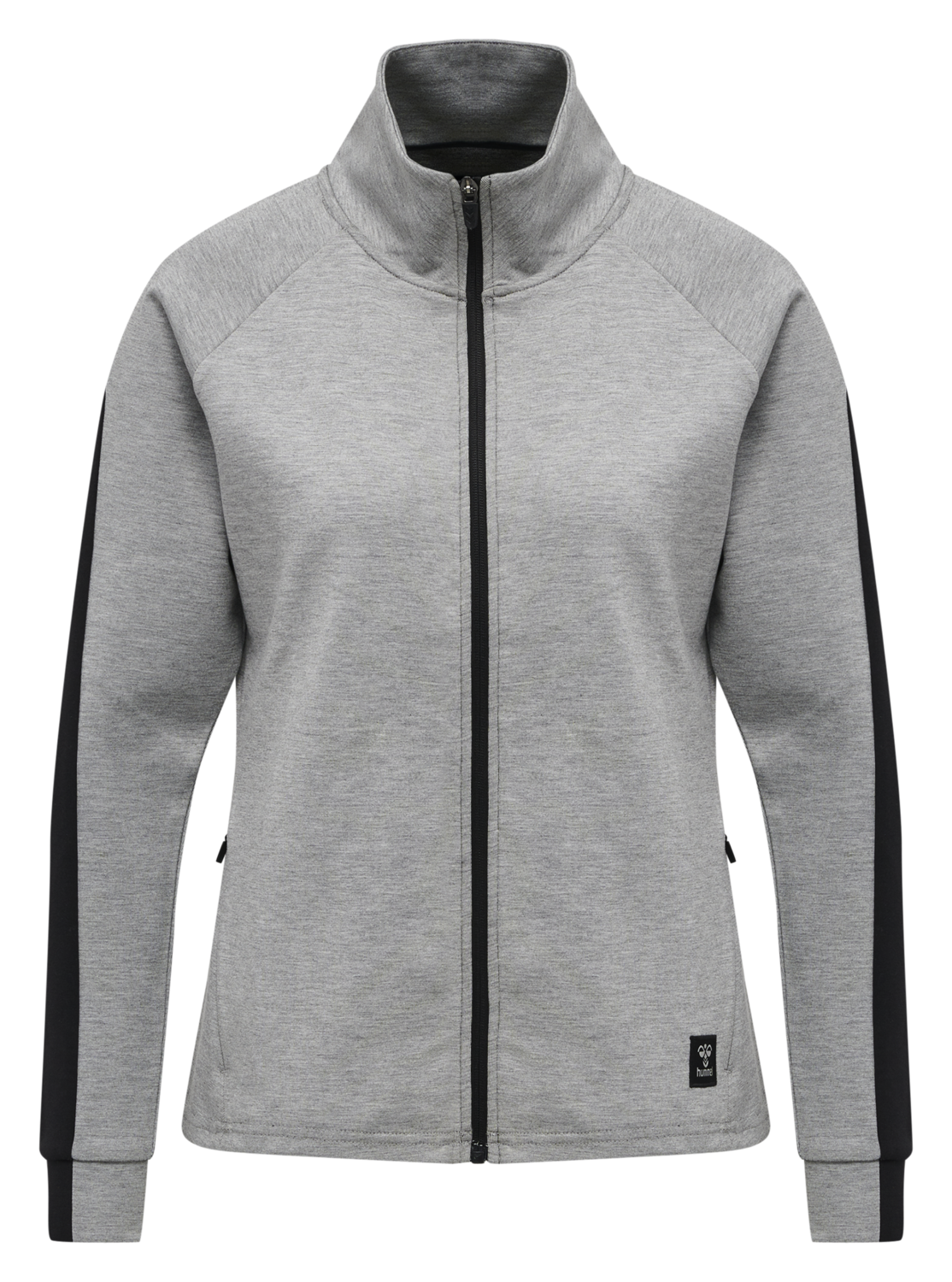 hmlESSI ZIP JACKET , GREY MELANGE, packshot