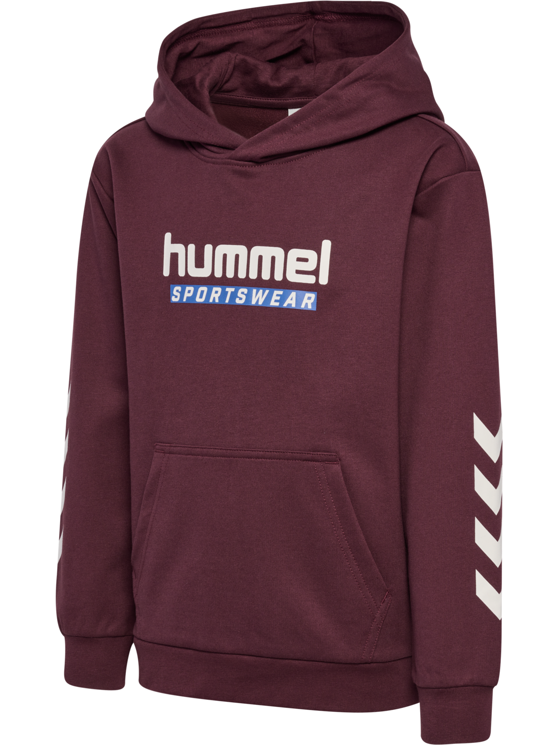 hmlJR LOGO HOODIE, VINEYARD WINE, packshot