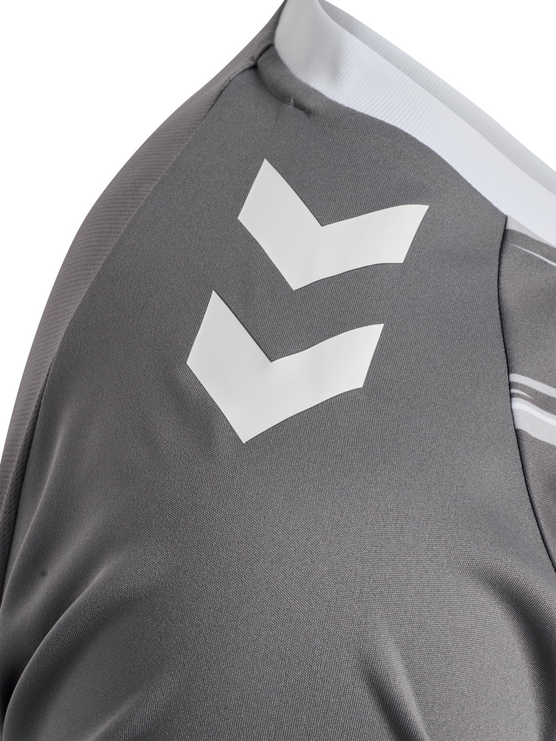 hmlMATCH TRIUMPH JERSEY S/S, STEEL GRAY/WHITE, packshot