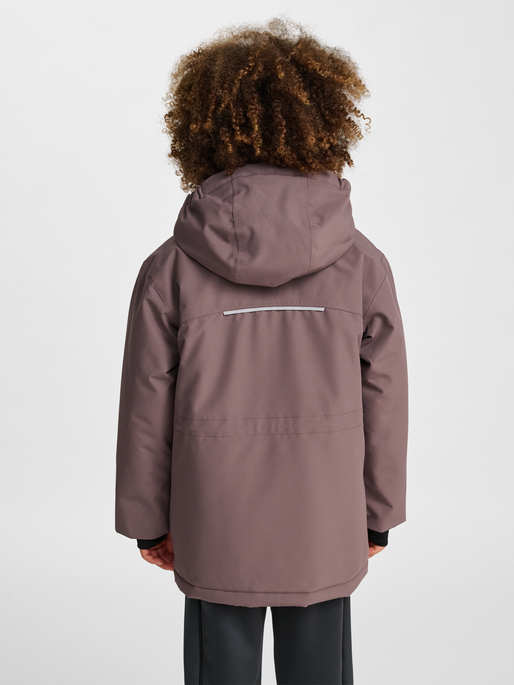 hmlJR SNOW JACKET WP 10K, PEPPERCORN, model