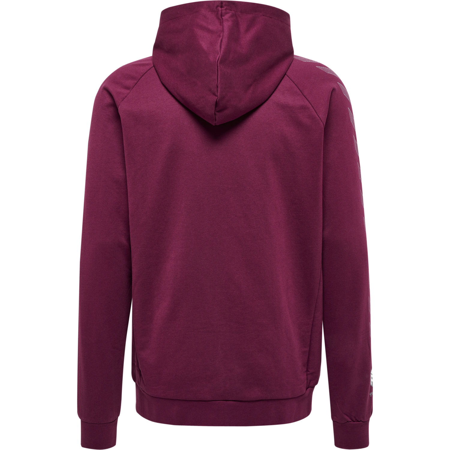 hmlMOVE GRID COTTON ZIP HOODIE, GRAPE WINE, packshot