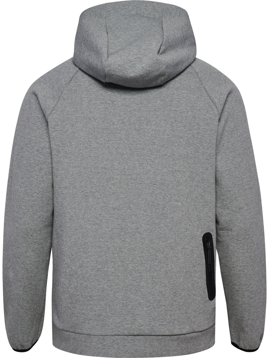 hmlTECH FLEECE REGULAR ZIP HOODIE, GREY MELANGE, packshot