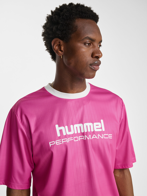 hmlPULSE LOOSE JERSEY S/S, CAMEO PINK, model