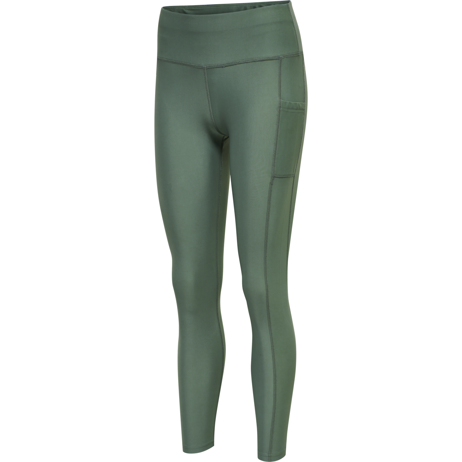 hmlTE TOLA HIGH WAIST TIGHTS, LAUREL WREATH, packshot