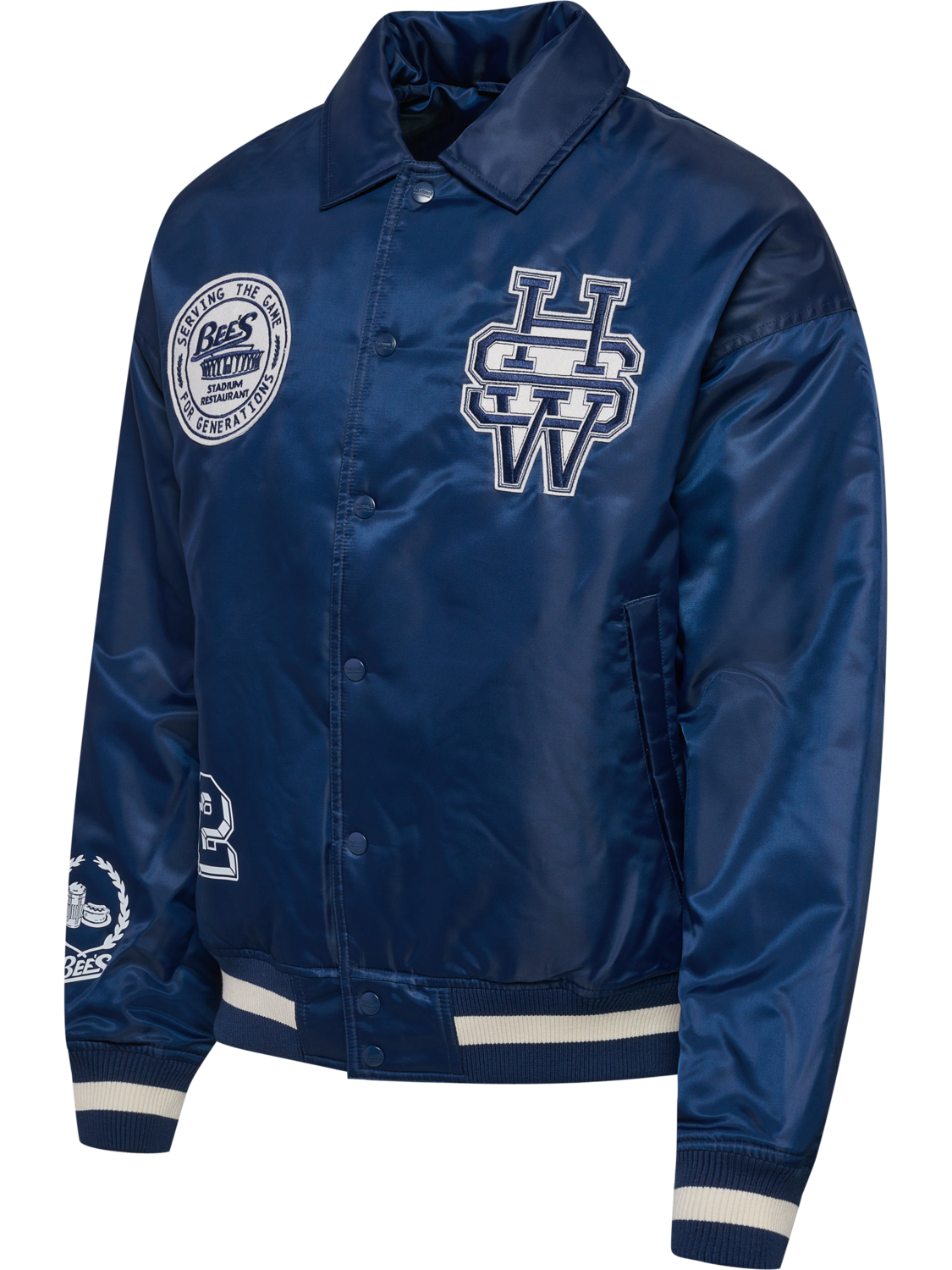 hmlLETTERMAN JACKET HSW, DRESS BLUES