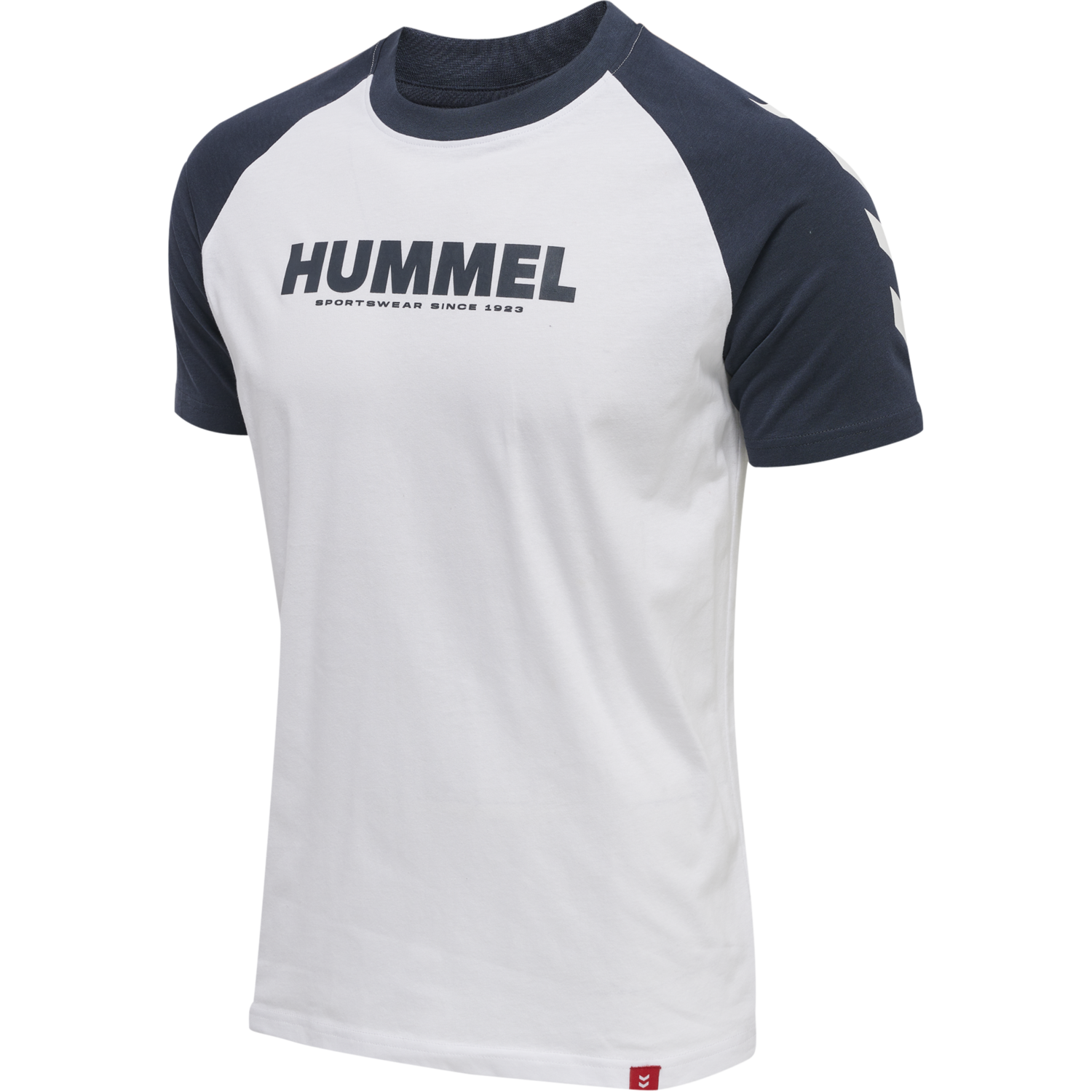 hmlLEGACY BLOCKED T-SHIRT, WHITE, packshot