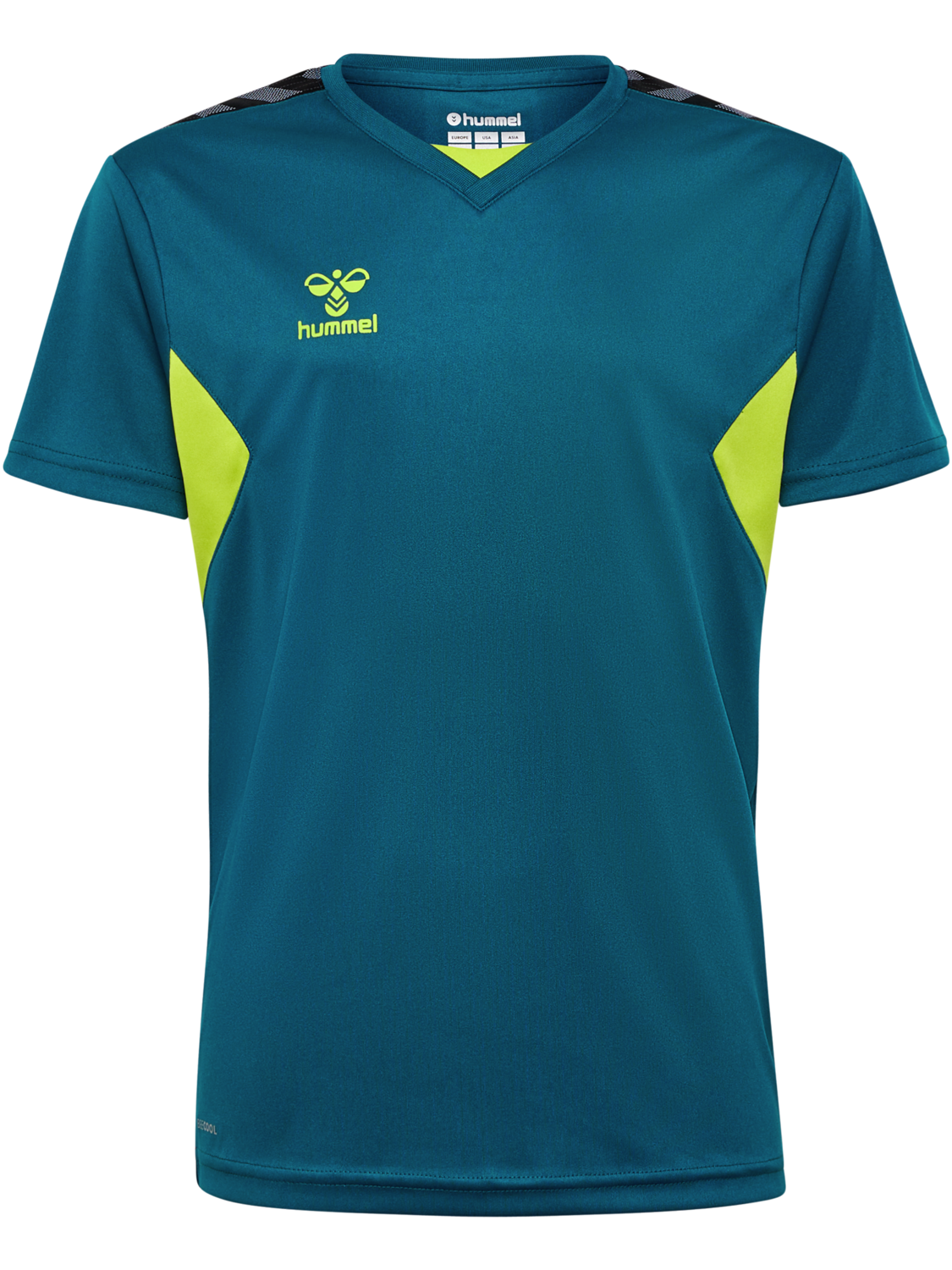 hmlAUTHENTIC PL JERSEY S/S KIDS, BLUE CORAL/SULPHUR SPRING, packshot