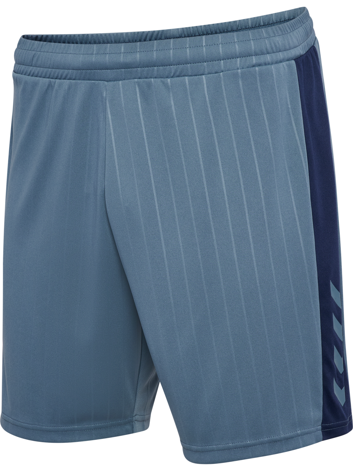 hmlPULSE STRIPE BLOCKED SHORTS, BLUE MIRAGE/DRESS BLUE, packshot