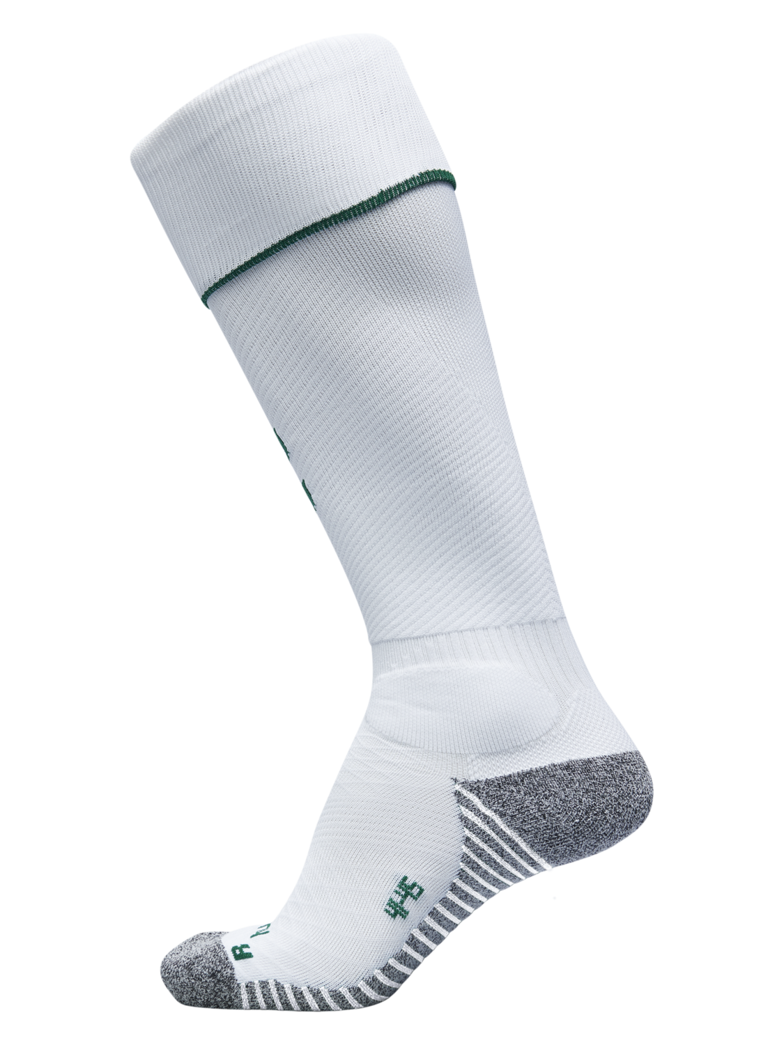PRO FOOTBALL SOCK 17-18, WHITE/EVERGREEN, packshot