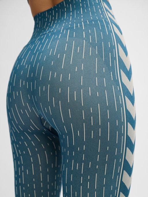 hmlMT DROPS SEAMLESS MW TIGHTS, STARGAZER/SILVER LINING, model