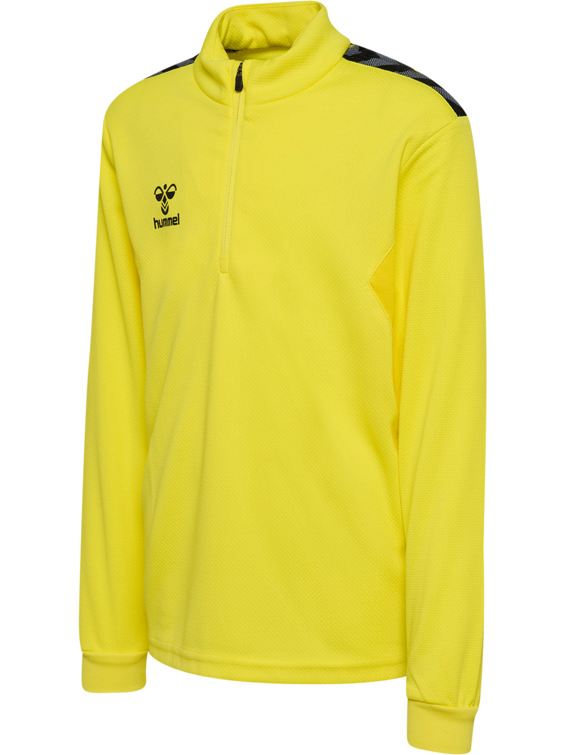 hmlAUTHENTIC HALF ZIP SWEAT KIDS, BLAZING YELLOW, packshot