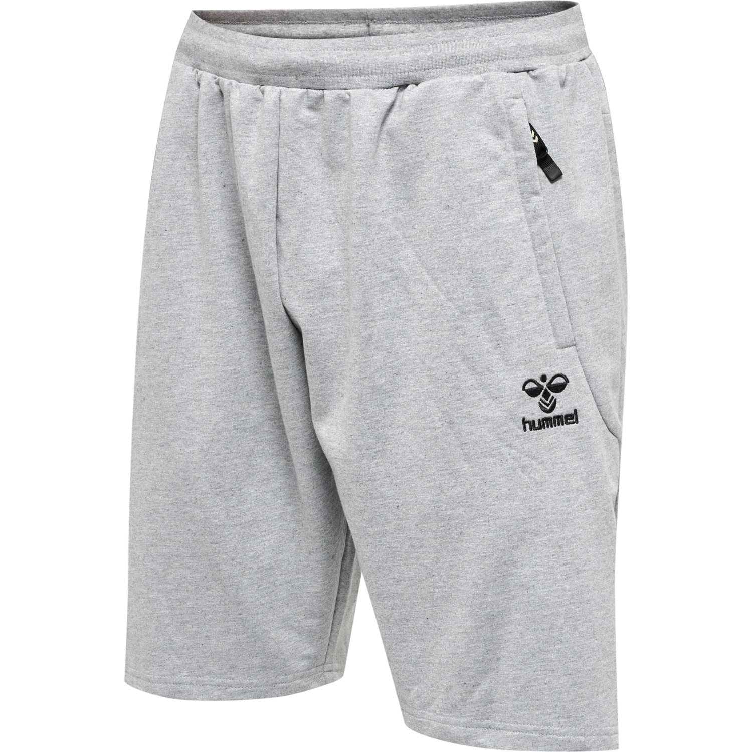hmlMOVE GRID COTTON SHORTS, GREY MELANGE, packshot