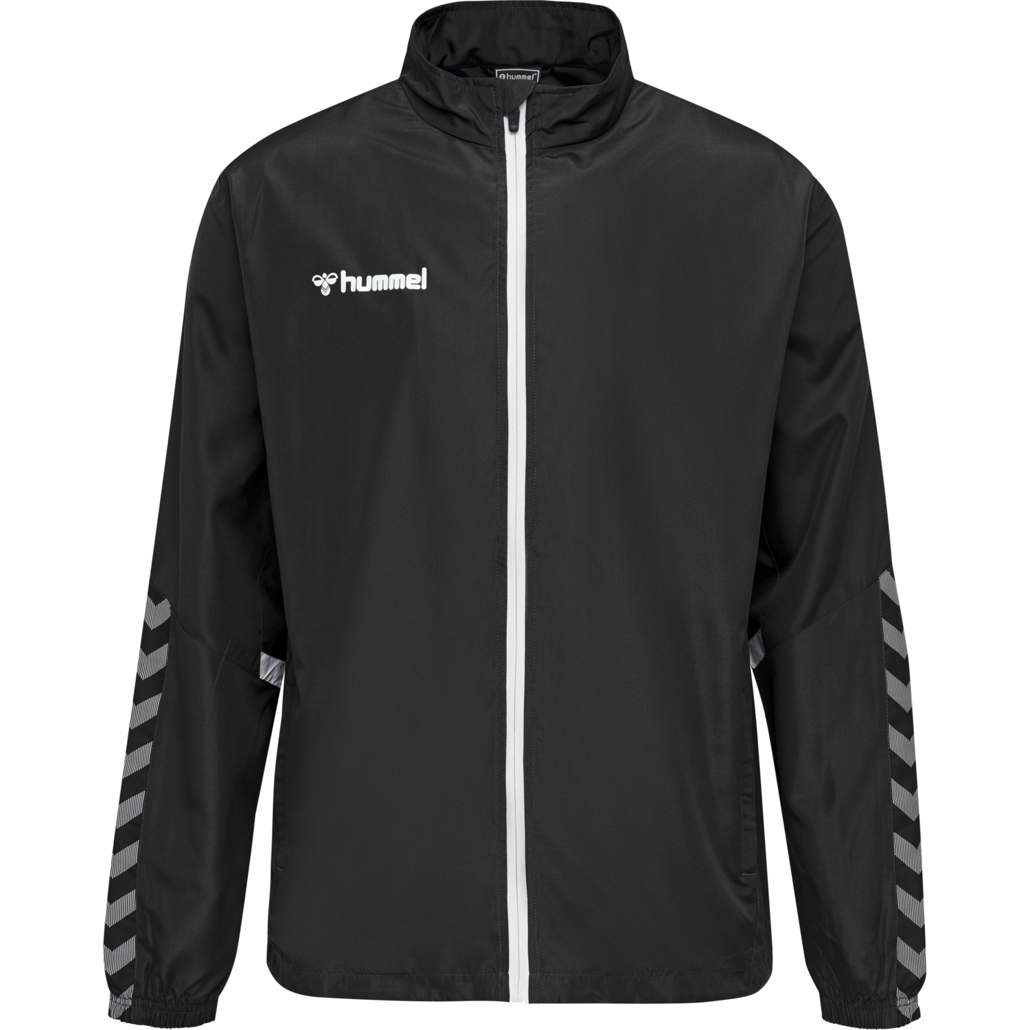 hmlAUTHENTIC MICRO JACKET, BLACK/WHITE, packshot