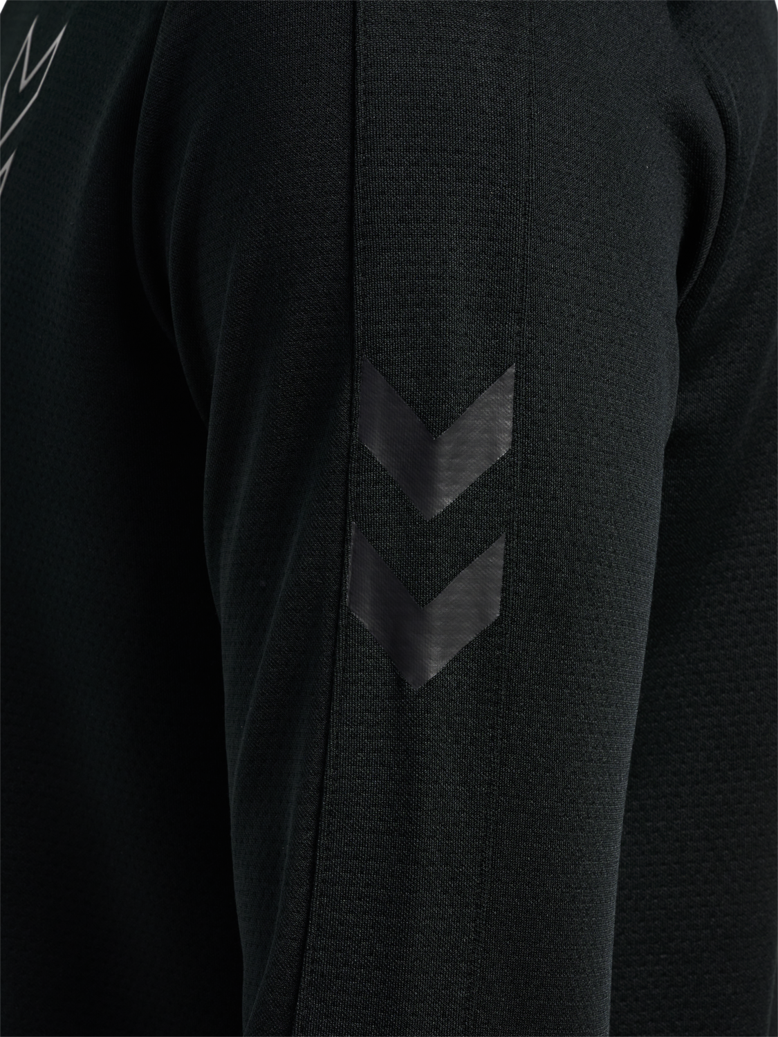 hmlACTIVE PL HALF ZIP, BLACK, packshot