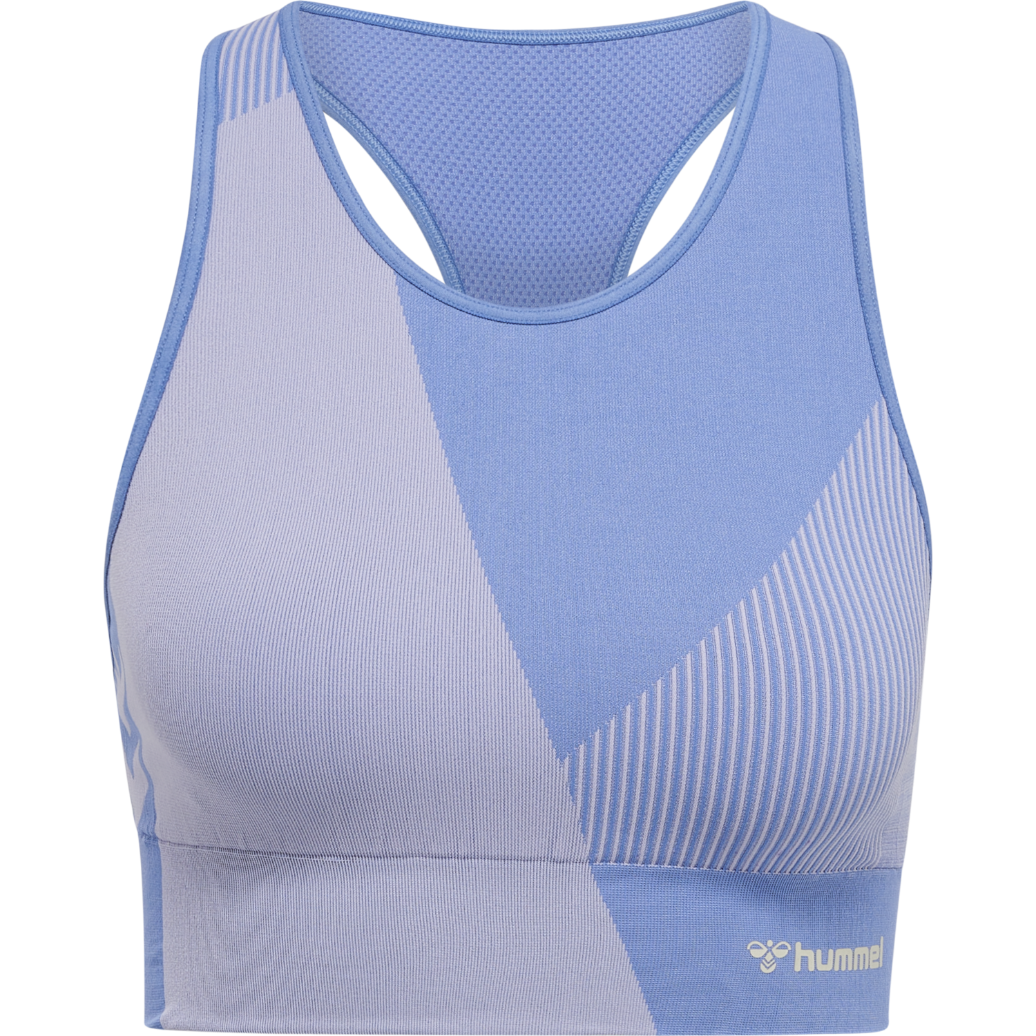 hmlMT UNITE SEAMLESS SPORTS TOP, MARINA/LAVENDER, packshot