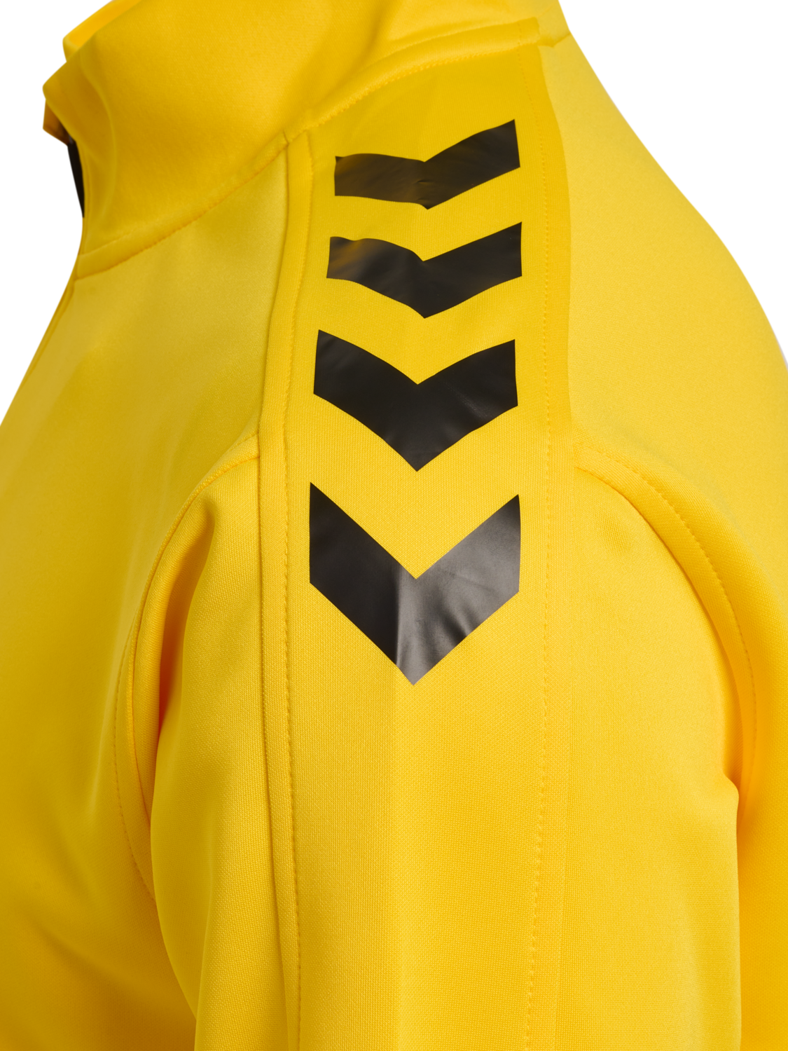 hmlCORE XK HALF ZIP POLY SWEAT, SPORTS YELLOW, packshot