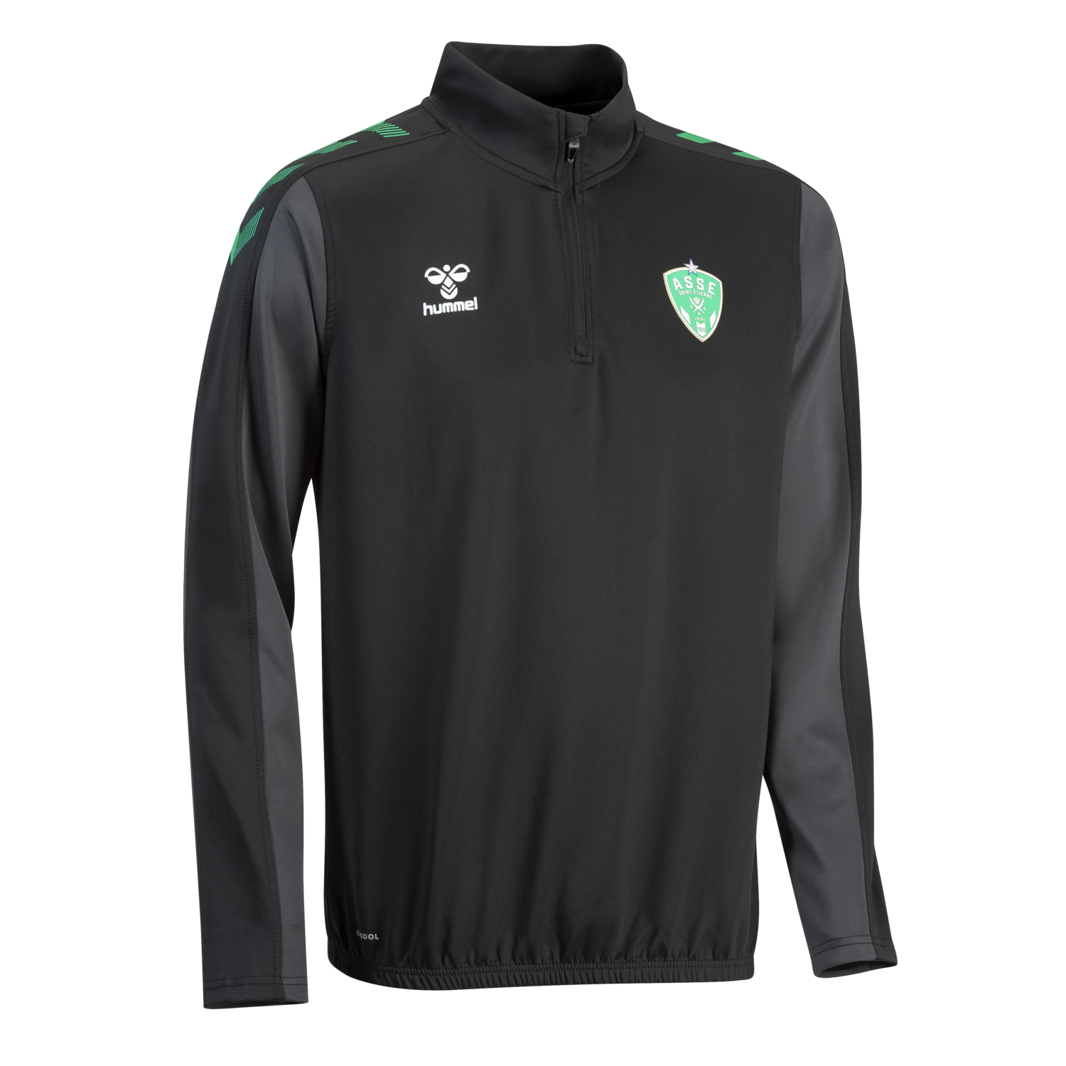 ASSE 22/23 TRAINING HALF ZIP KIDS, BLACK, packshot