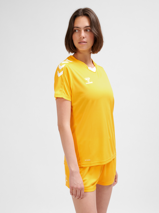 hmlCORE XK POLY JERSEY S/S WOMAN, SPORTS YELLOW, model