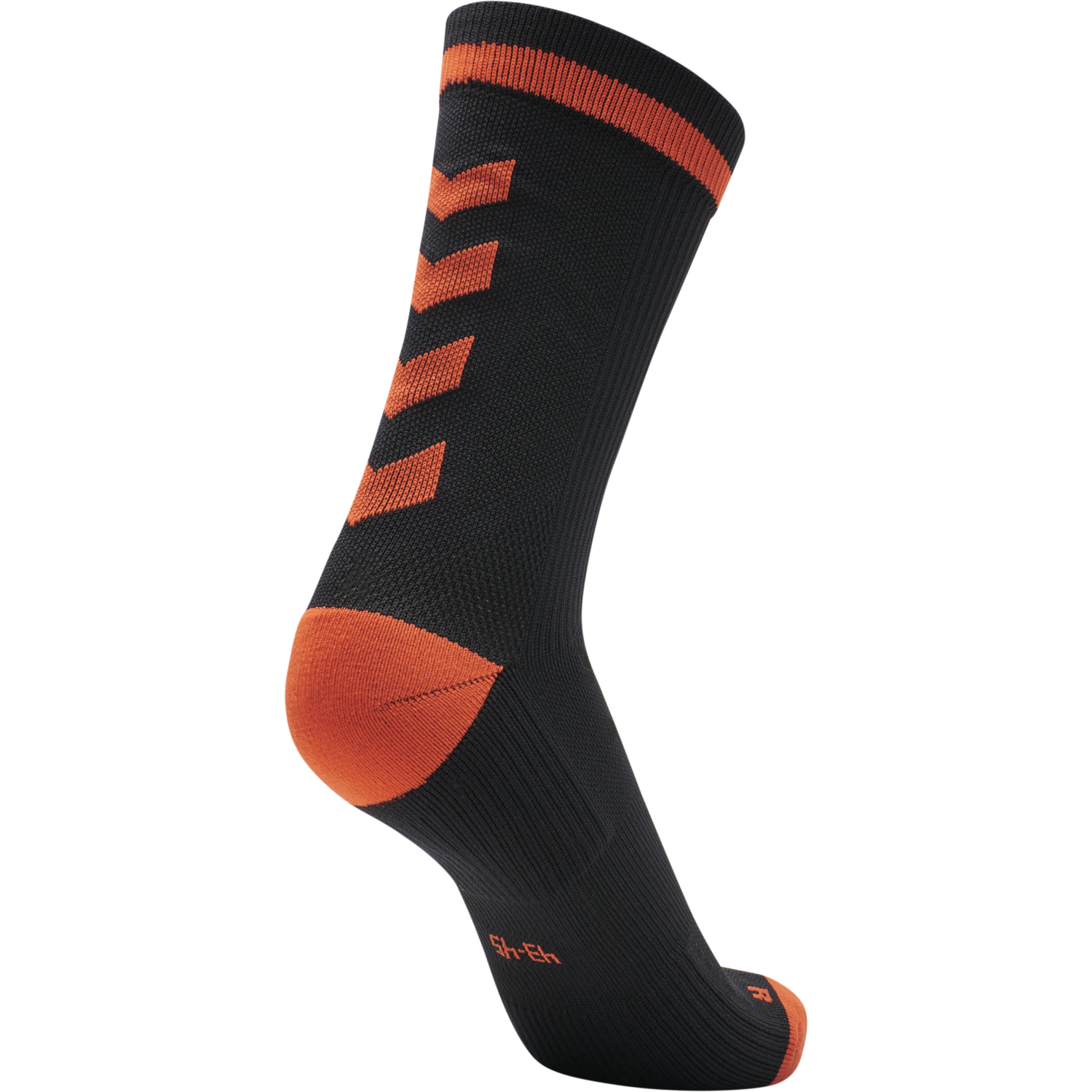ELITE INDOOR SOCK LOW PA, BLACK/FIESTA, packshot