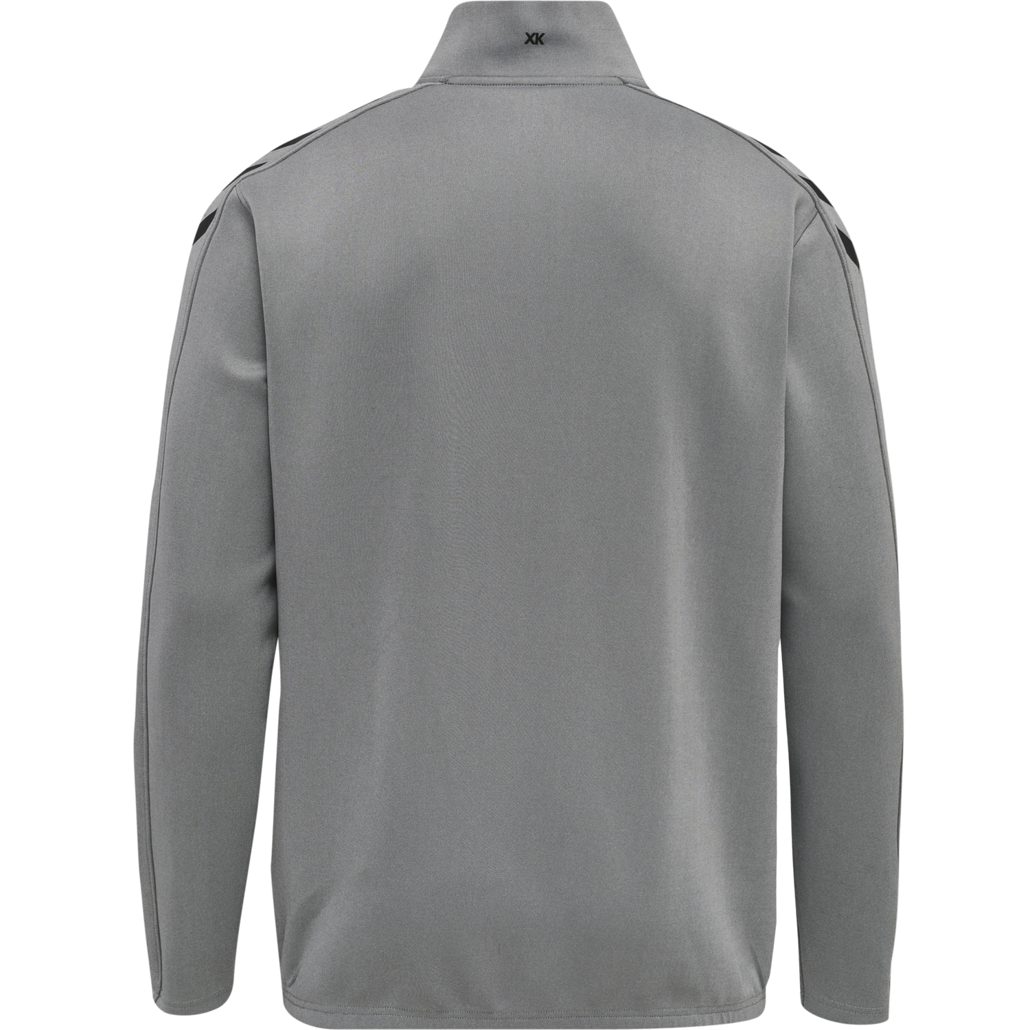 hmlCORE XK HALF ZIP POLY SWEAT, GREY MELANGE, packshot
