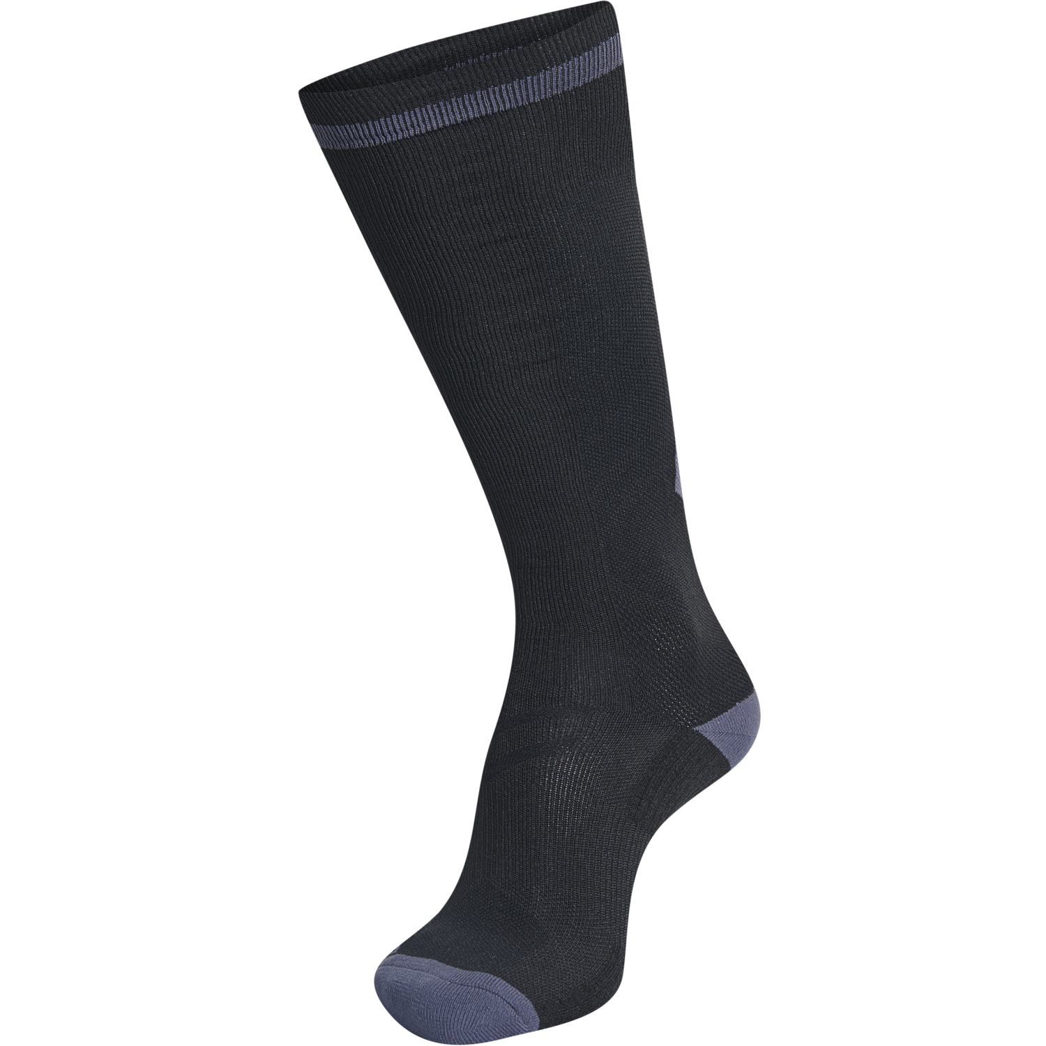 ELITE INDOOR SOCK HIGH, BLACK/ASPHALT, packshot