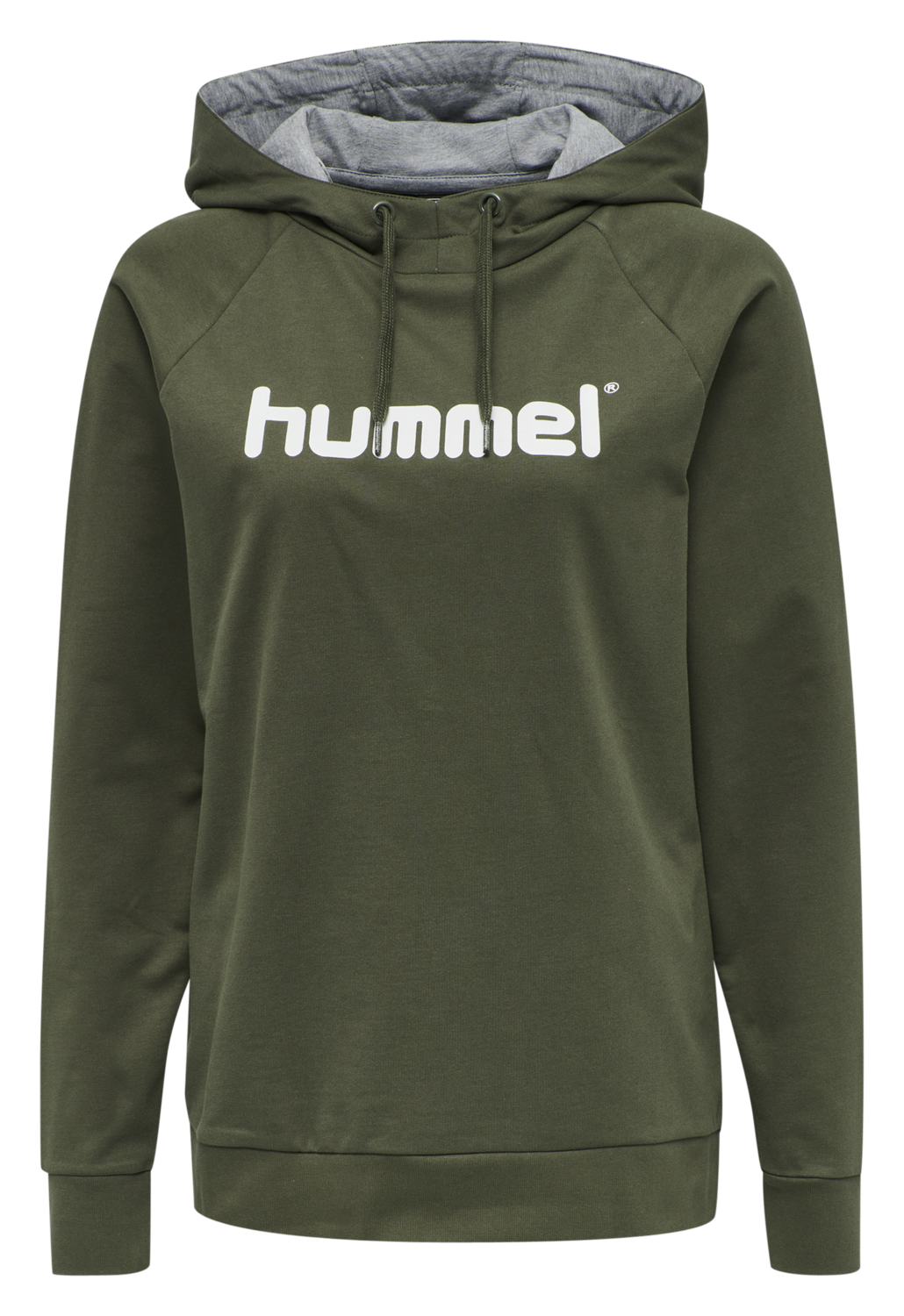 HMLGO COTTON LOGO HOODIE WOMAN, GRAPE LEAF, packshot