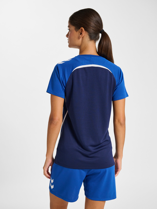 hmlLEAD 2.0 JERSEY S/S WOMAN, MARINE/TRUE BLUE, model