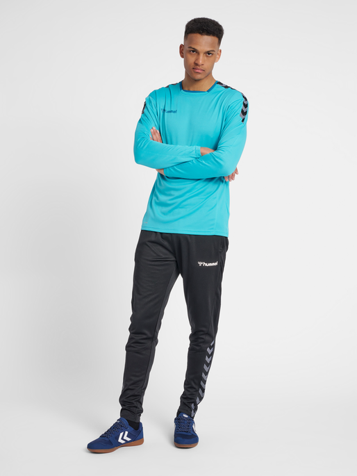 hmlAUTHENTIC POLY JERSEY L/S, BLUEBIRD, model