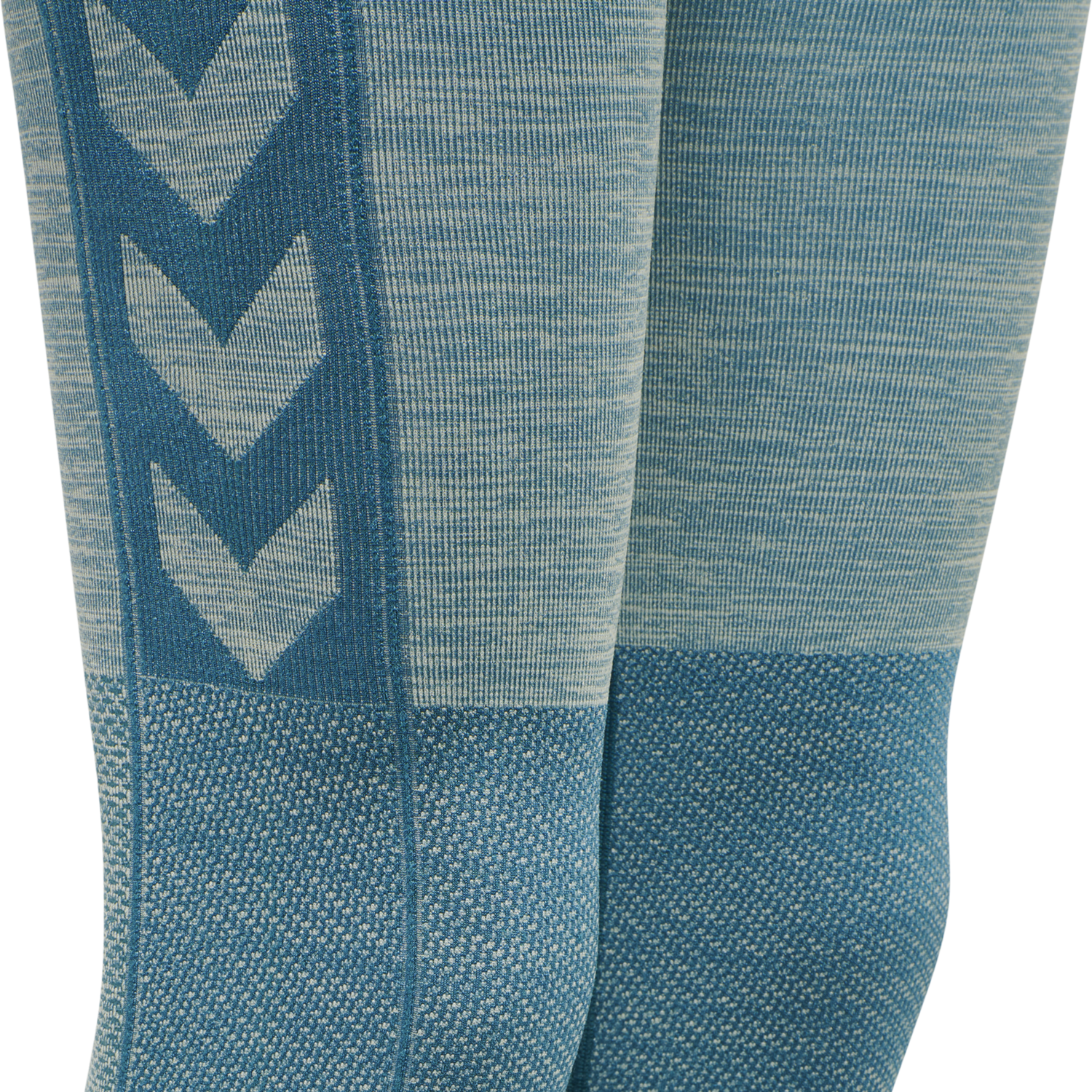 hmlCLEA SEAMLESS MID WAIST TIGHTS, BLUE CORAL/MARSHMALLOW, packshot