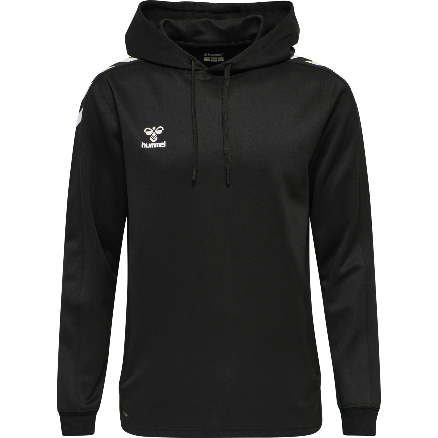 hmlCORE XK POLY SWEAT HOODIE, BLACK, packshot