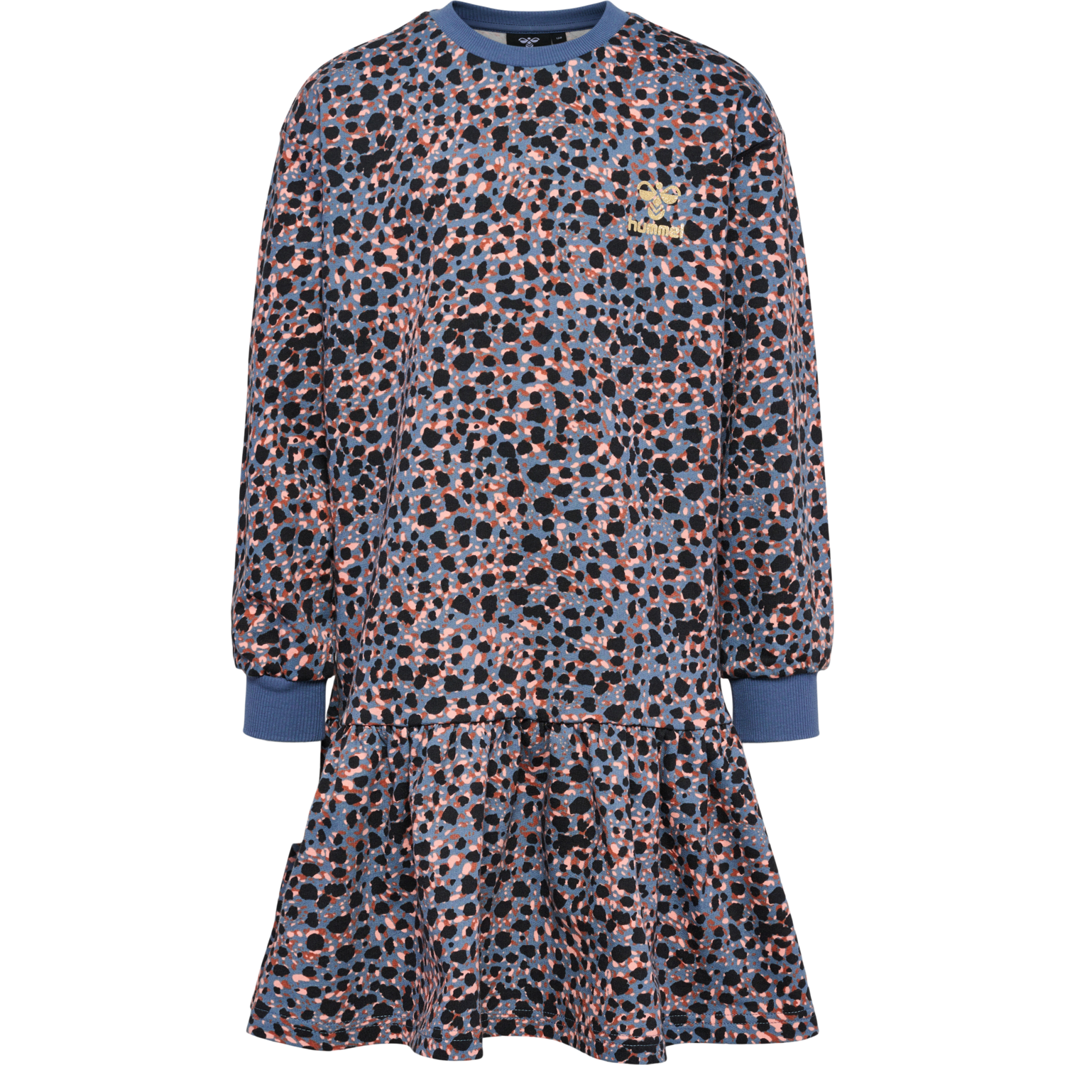 hmlMEJSE DRESS L/S, BLUE MIRAGE, packshot