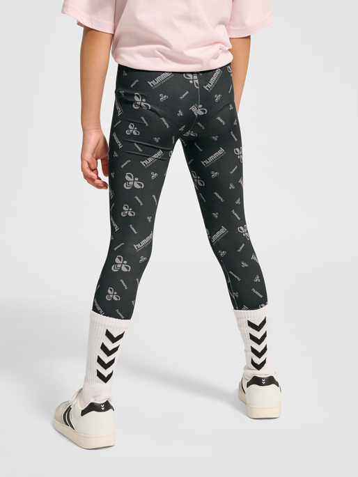 hmlJR GYM TIGHTS, BLACK/EBONY, model