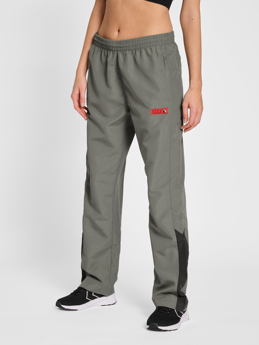 hmlPRO GRID WOVEN PANTS WO, FORGED IRON/QUIET SHADE, model