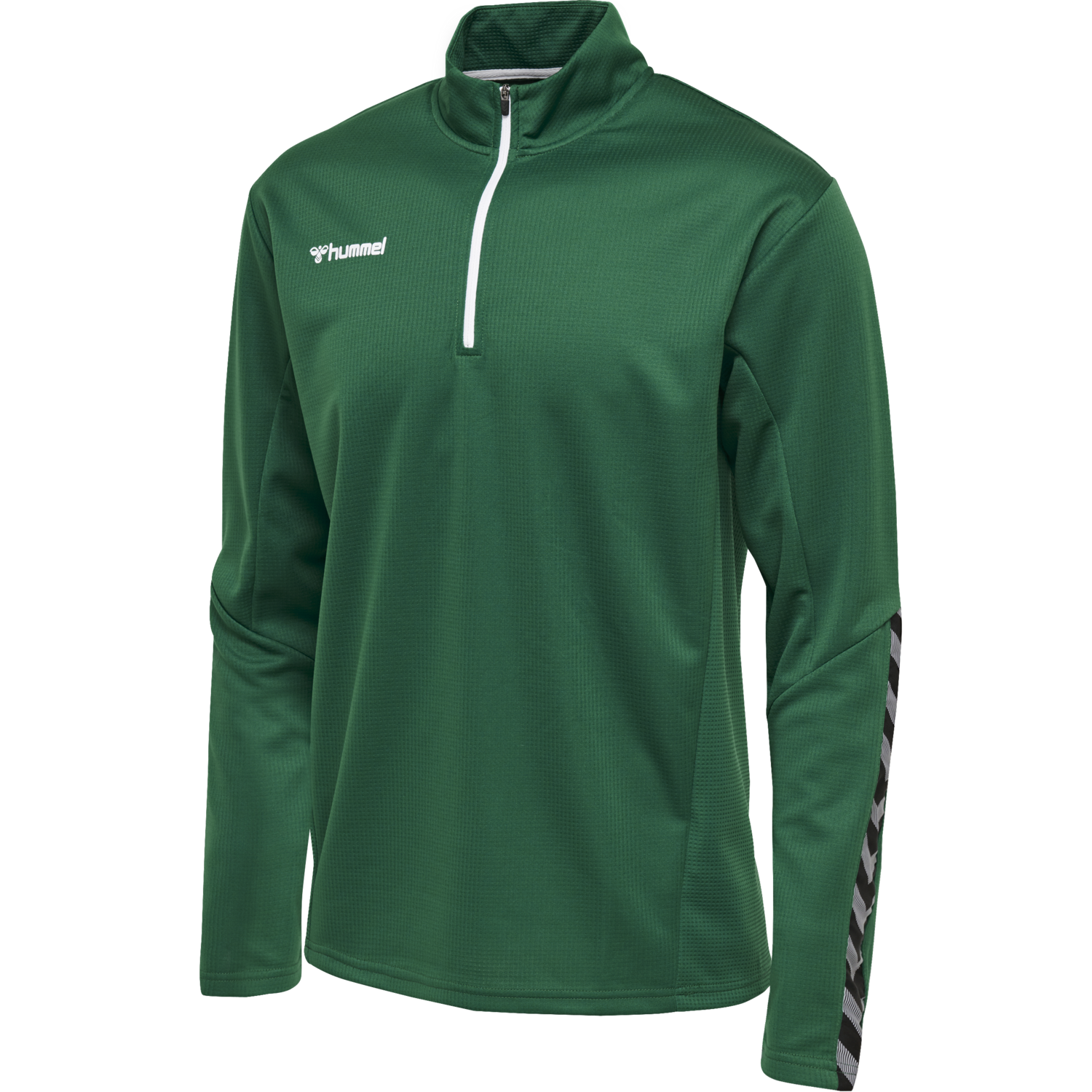 hmlAUTHENTIC KIDS HALF ZIP SWEATSHI, EVERGREEN, packshot