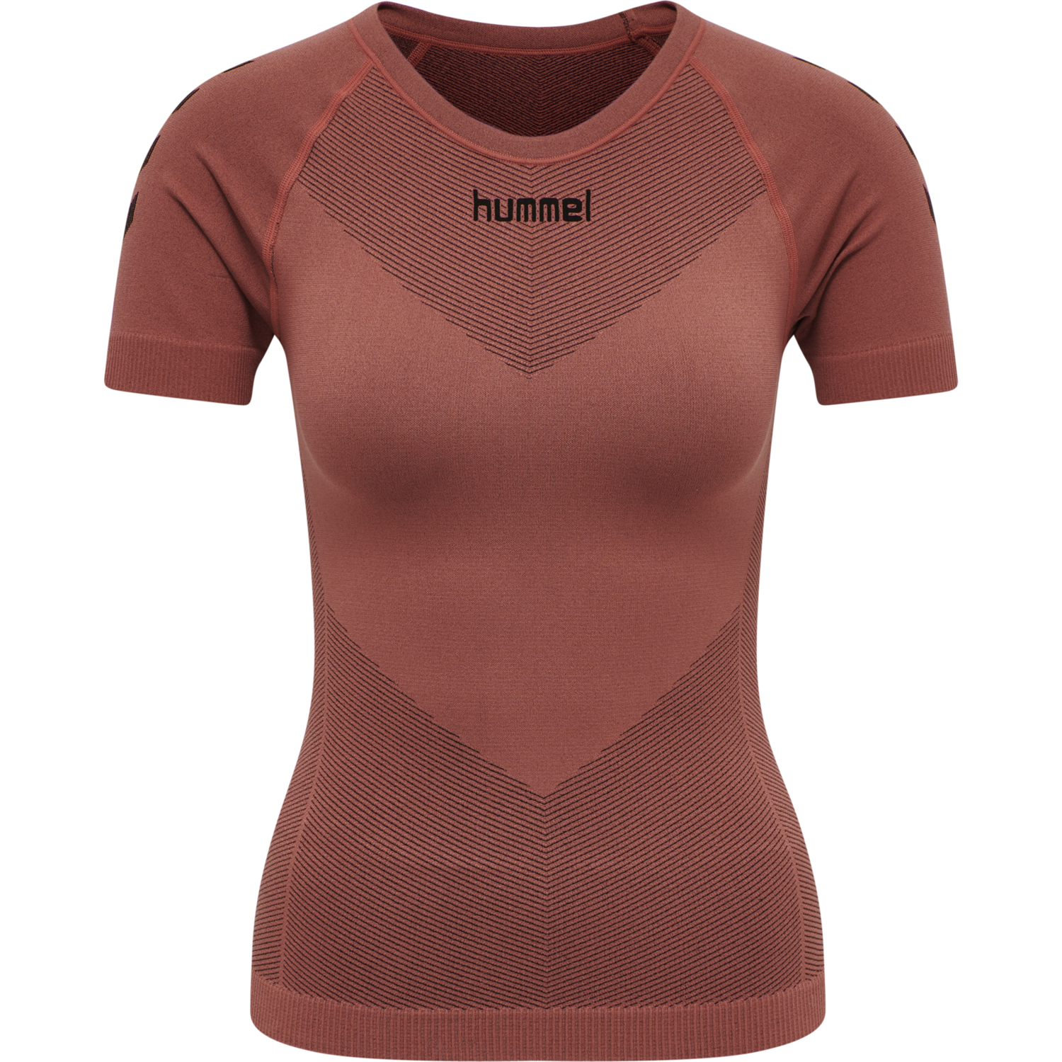 HUMMEL FIRST SEAMLESS JERSEY S/S W, MARSALA, packshot