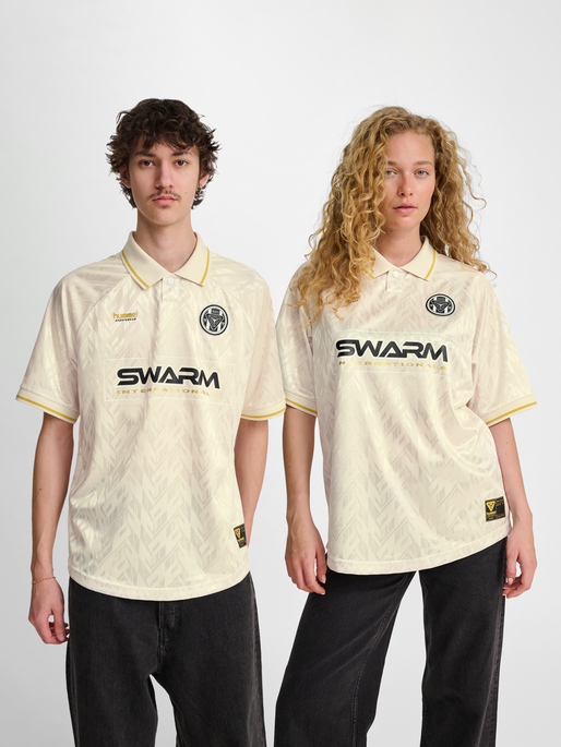 hmlLOOSE BAY SOCCER JERSEY S/S, BLANC DE BLANC, model