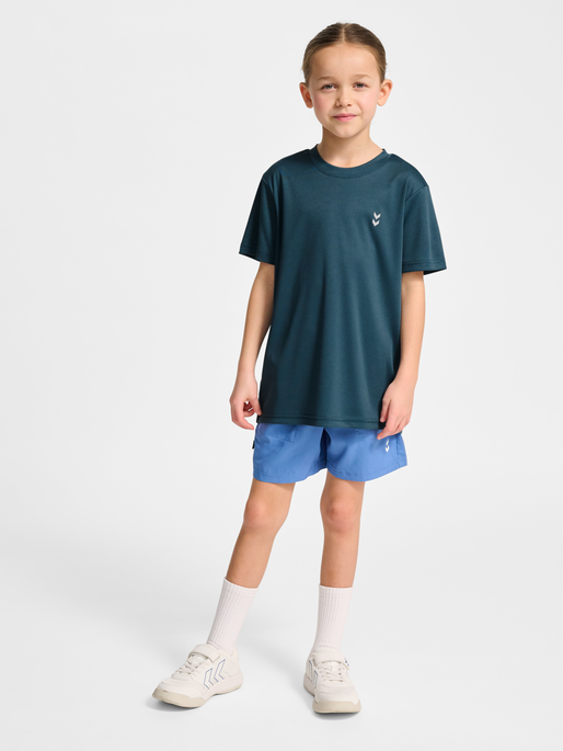 hmlJR PULSE TRAINING T-SHIRT, STARGAZER, model