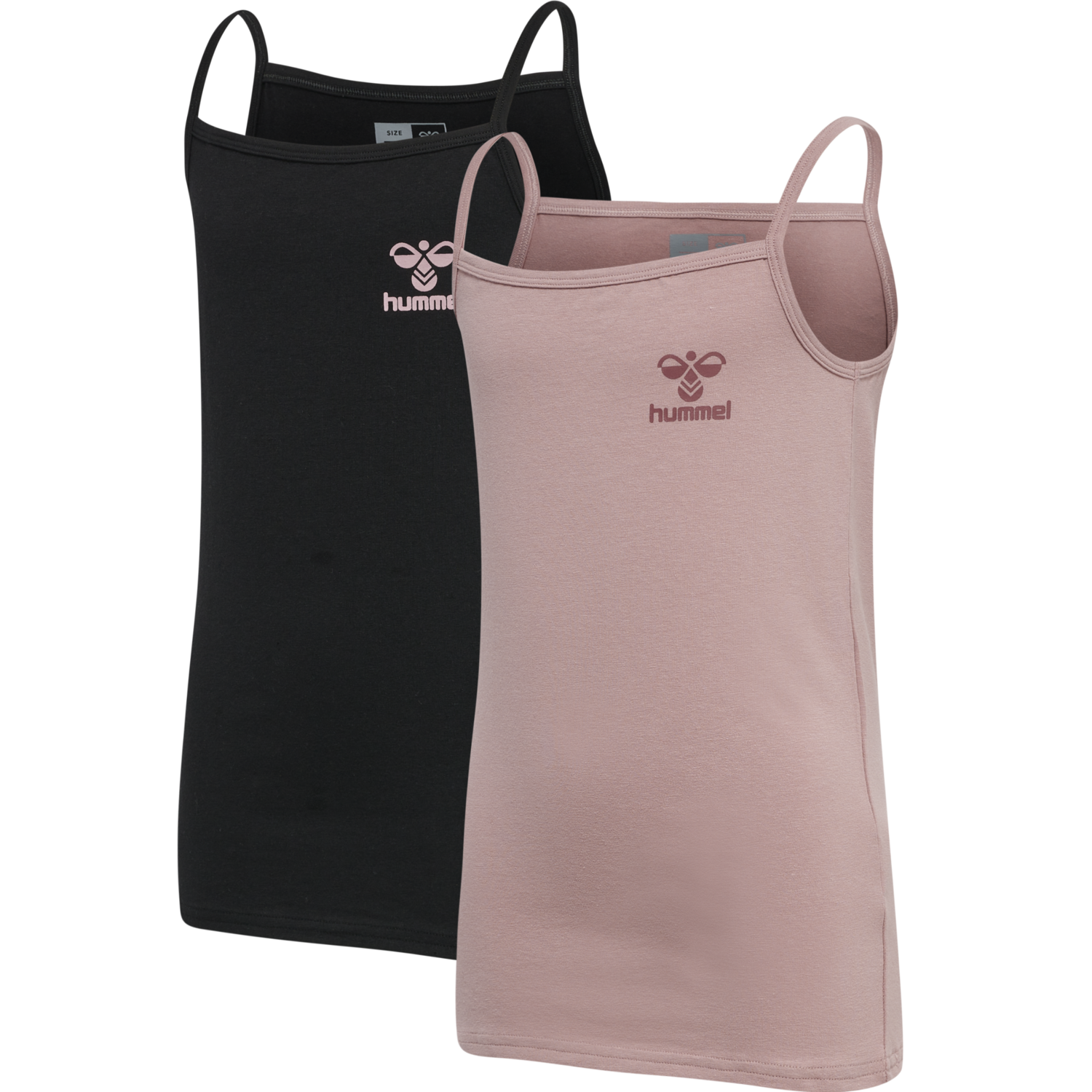 hmlCAROLINA STRAP TOP 2-PACK, WOODROSE, packshot