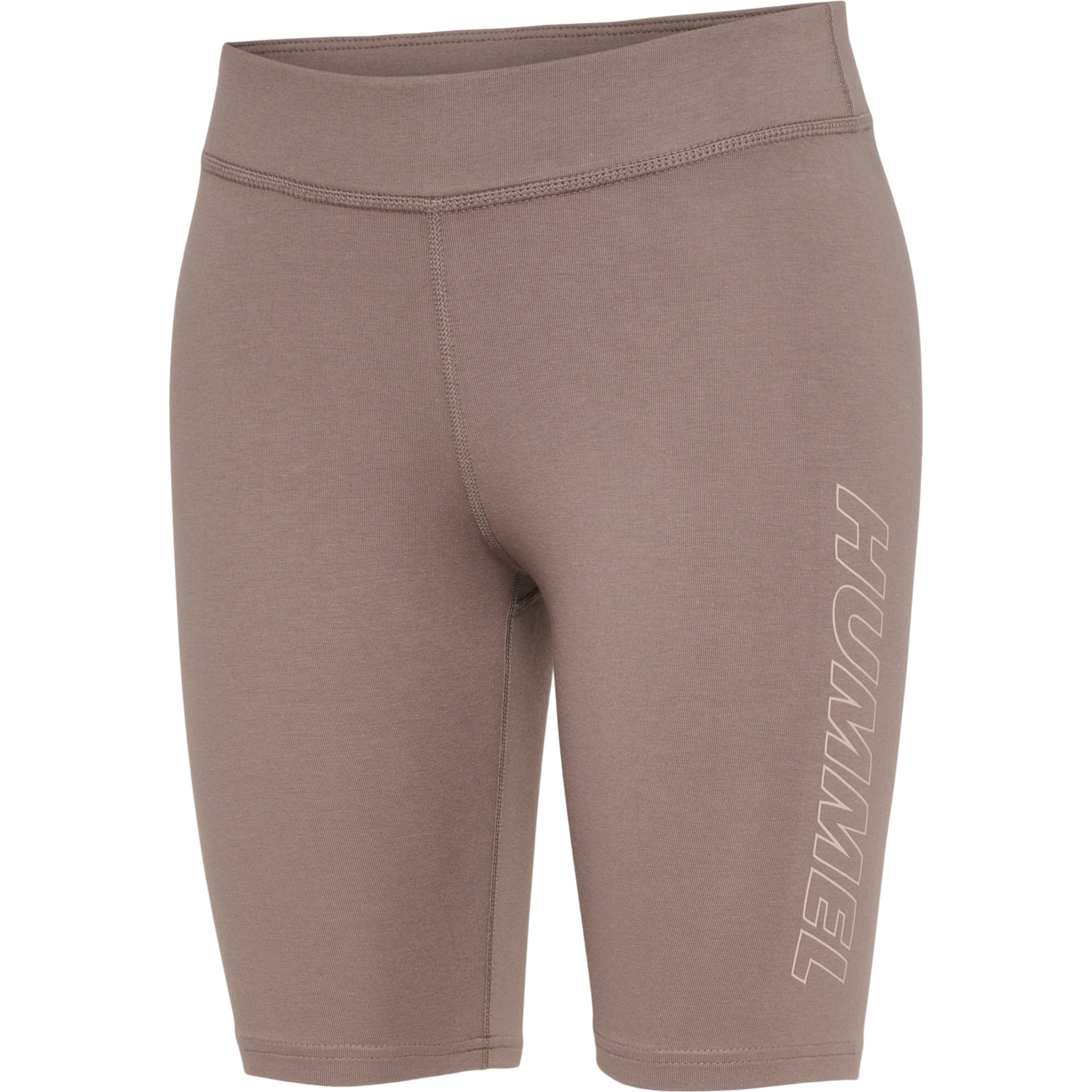 hmlTE MAJA 2-PACK MW C TIGHT SHORTS, BLACK/DRIFTWOOD, packshot