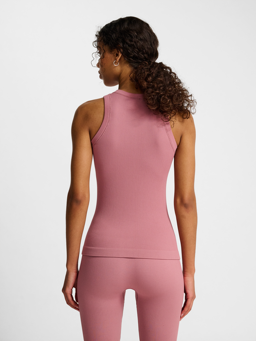 hmlPULSE SEAMLESS RIB W TANK TOP, WISTFUL MAUVE, model