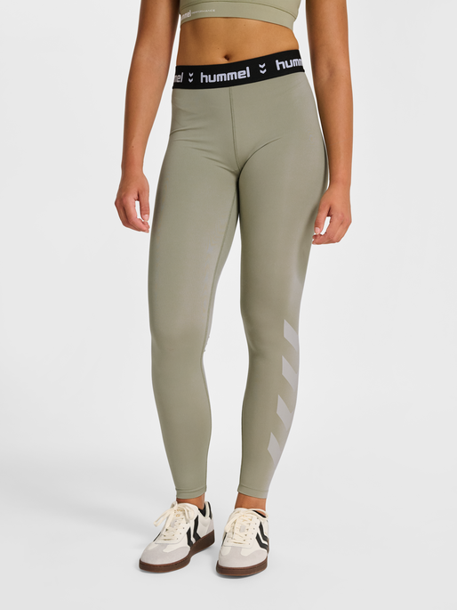 hmlPULSE MID WAIST TIGHTS, SEAGRASS, model