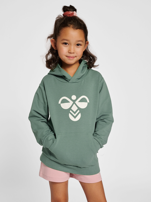 hmlCUATRO HOODIE, LAUREL WREATH, model