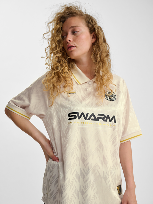 hmlLOOSE BAY SOCCER JERSEY S/S, BLANC DE BLANC, model